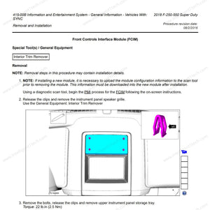 2018 Ford F250 F350 F450 4'SYNC1 TO 8'SYNC3 UPGRADE (WITH SYNC/WITHOUT SYNC)