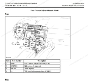 2011 Ford Edge MKX SYNC2 to SYNC3 Upgrade