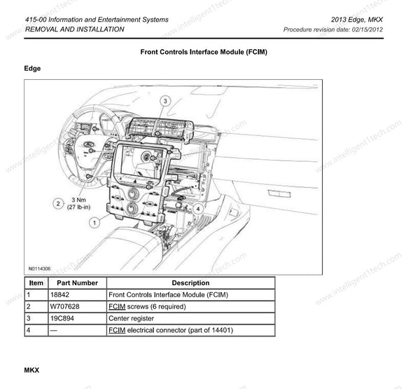 2013 Ford Edge MKX SYNC2 to SYNC3 Upgrade