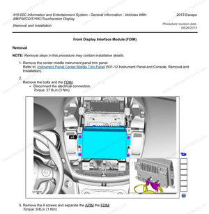 2013 Ford Escape Sync2 to Sync3 Upgrade