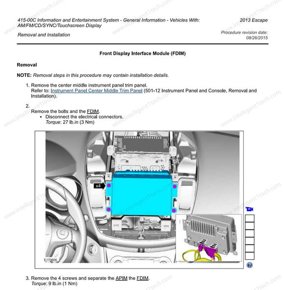 2013 Ford Escape Sync2 to Sync3 Upgrade