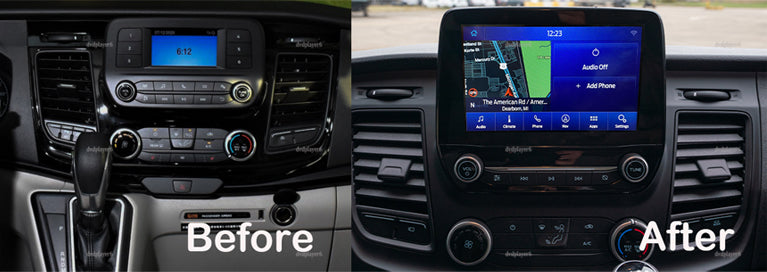 2020 2023 FORD TRANSIT 4'' TO 8'' SYNC1 TO SYNC3 UPGRADE