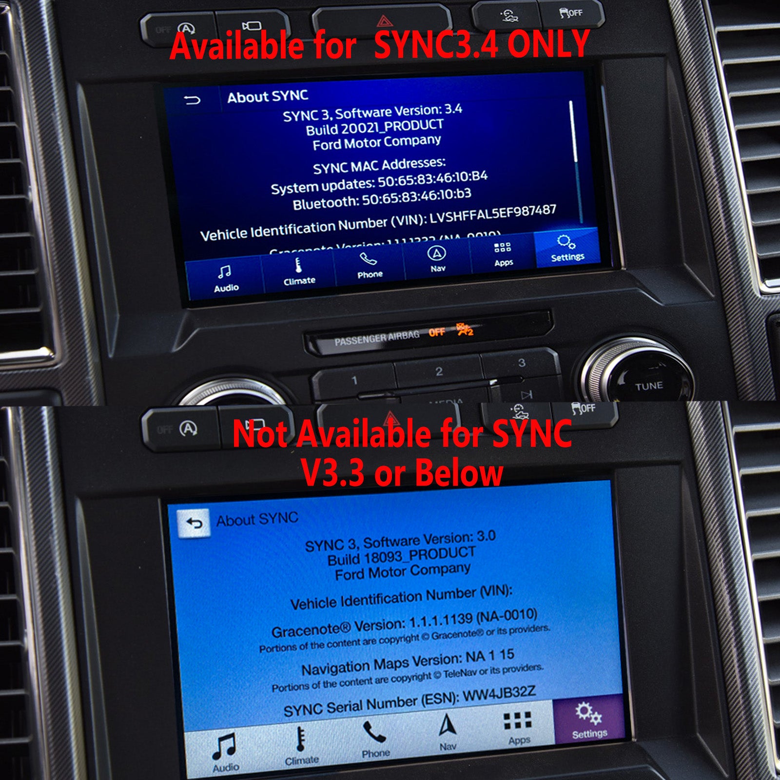 Ford Usb Interface Module Ford Apple Carplay Android Auto SYNC 3 USB + Type-C Dual Interface ...